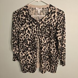 NWT 1901 Leapord Cardigan